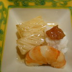 鮨匠なか川 - 素麺煮こごり・鱧梅肉・海老