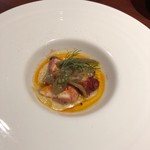 sardexka - タコ、水茄子のピュレ、じゅん菜