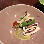 sardexka - 軽く焼いた白イカとクスクスのサラダ