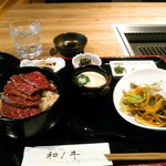 闘牛門 別邸 和ノ牛 - 日祝ランチ限定の黒毛和牛ひつまぶし御膳　１６００円(税込)