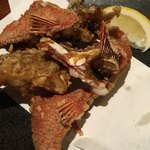 味〇 - 料理写真:グルクンの唐揚げが品切れで、代わりに頼んだ島ハタの唐揚げ