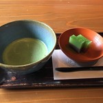 角館山荘侘桜 - チェックインは抹茶と和菓子から