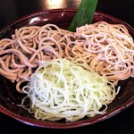 蕎仙坊 - 三色そば1260円。