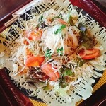 ダッタン蕎麦 寿庵 - ガレット　サラダ蕎麦　蕎麦はダッタン　980円