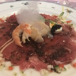 ル・クープル - 前菜のマグロのカルパッチョ