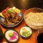 花の木 - 玄麦うどんと焼肉定食セット（１３９０円）