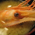 時代寿司 - 今日は味噌汁に海老（だしだけだけど･･･）！