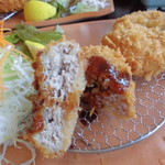 かつ屋まんてん - メンチカツ定食ランチ780円