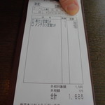 かつ屋まんてん - レシート