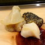 Sushi Juubei - ツブ貝：3種食感が楽しい