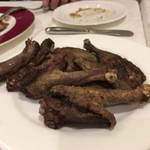 北島亭 - 2018年1月、コルヴェールの丸焼き、胸肉以外。