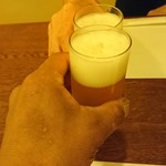 有里 - 先ずはとりビーで、乾杯‼