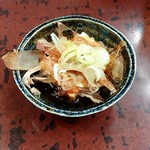 おでん 七福食堂 - お通し　醤油たっぷり