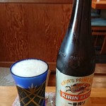 かいせき あづま路 - 瓶ビール。