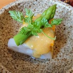 かいせき あづま路 - カボチャの重ね蒸し。