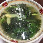 餃子の王将 - ワカメスープ