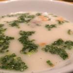 焼肉トラジ - スープ　にんにくネギスープ