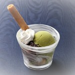Shunsaiyakaimiyaharaten - 宇治抹茶アイスと黒糖わらび餅