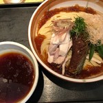 麺屋一燈 - 2018.8 月曜日限定「昆布水と鶏出汁ジュレの煮びたしつけ麺(1)醤油Ver.」