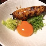 鳥田中 - 地鶏のつくね焼き卵そえ