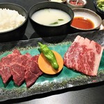 Sumibi Yakiniku Rishin - ロースバラランチ