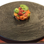 カーサ・デル・チーボ - 桜鱒のタルタルに桜鱒の鱒子