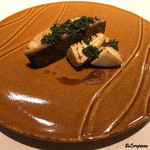 カーサ・デル・チーボ - 鰆のｺﾝﾌｨと孟宗筍のｱｯﾛｰｽﾄに花山椒