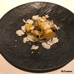 カーサ・デル・チーボ - あわびとインカのめざめのニョッキ サマートリュフ掛け