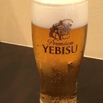 Yebisu draft beer