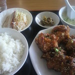 中国料理 同楽縁 - 味付唐揚定食 630円