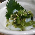 サービスで、蛸ワサをいただきました。