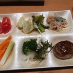 ピュア菜 - 野菜色々、ハンバーグ