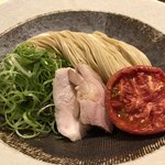 饗 くろ喜 - 塩つけそばの麺と具