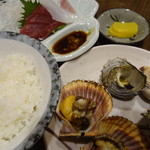 磯料理ヨット - オーダーしたヨット定食