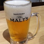 俺の魚を食ってみろ!! - 生ビール