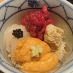 肉割烹 上 - カニ　肉　雲丹　海老