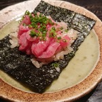 肉割烹 上 - トロたく巻きランプ肉