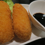炭火焼酒亭ローリンストーン - はまぐりのクリームコロッケ　ズームアップ