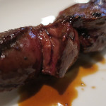 炭火焼酒亭ローリンストーン - 伊予鶏レバ串　ズームアップ