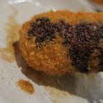 炭火焼酒亭ローリンストーン - はまぐりのクリームコロッケ喰らう