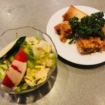 中国民菜 萬天 - サラダ、揚げもの付き！