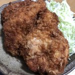 スーパーオセン 北上店 - 30センチ近くあるジャンボチキンカツ！
