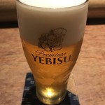 野趣 拓 - 生ビール