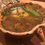 虎白 - 鼈スープ、賀茂ナス