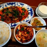 陳麻婆豆腐 - 回鍋肉セット