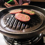 Horumonzaichi - ジンギスカン鍋に似たような鉄板で・・・