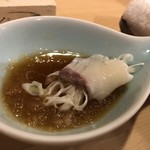 旬美にしかわ - 特製のポン酢でいただきます。