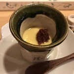 旬美にしかわ - 茶碗蒸し。カツオ梅付き