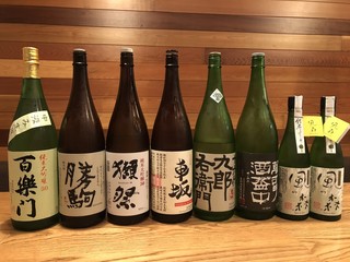 Izakaya Sougo - おススメ地酒(6〜7種を入れ替えてます)
