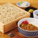 ● Spicy curry rice and soba set